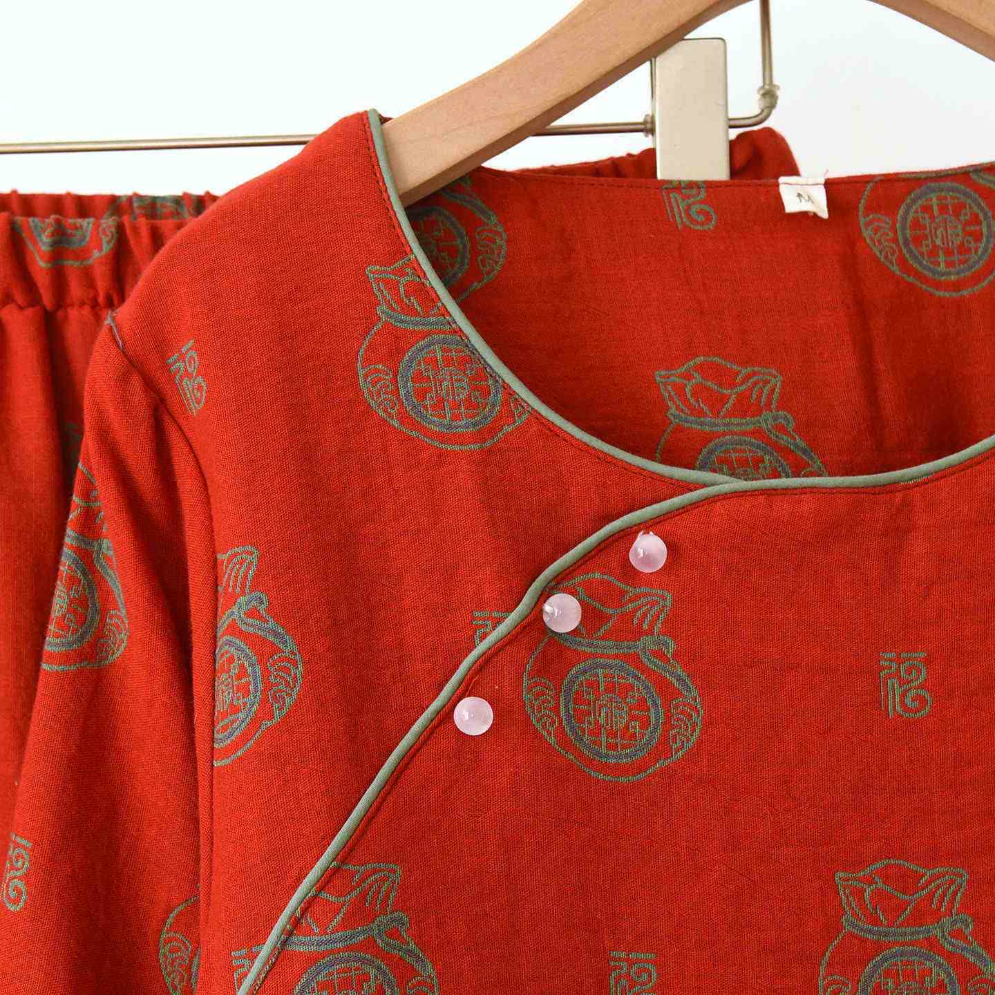 Completo da casa in cotone con motivo Lucky Bag - image 7