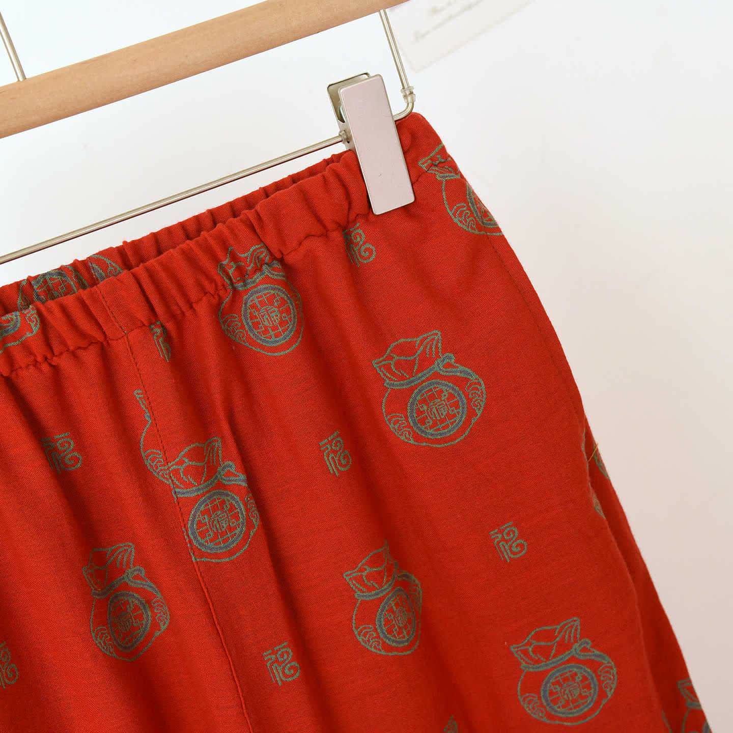 Completo da casa in cotone con motivo Lucky Bag - image 11