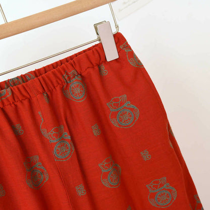 Completo da casa in cotone con motivo Lucky Bag - image 11