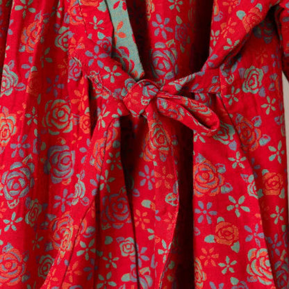 Camicia da notte in cotone con volant e rosa romantica - image 6