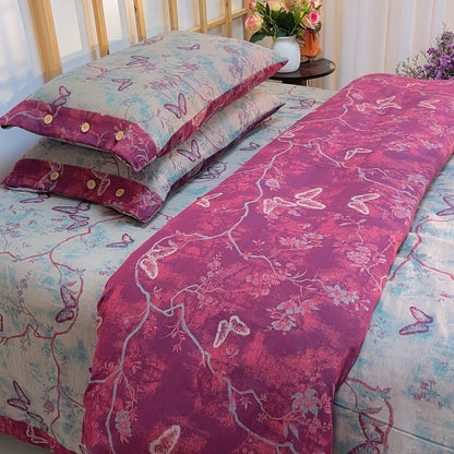 Set di biancheria da letto in garza di cotone Heritage Butterfly (4 pezzi) - image 3