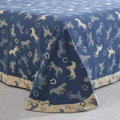 Set di biancheria da letto in garza di cotone Whimsical Pony (4 pezzi) - image 4