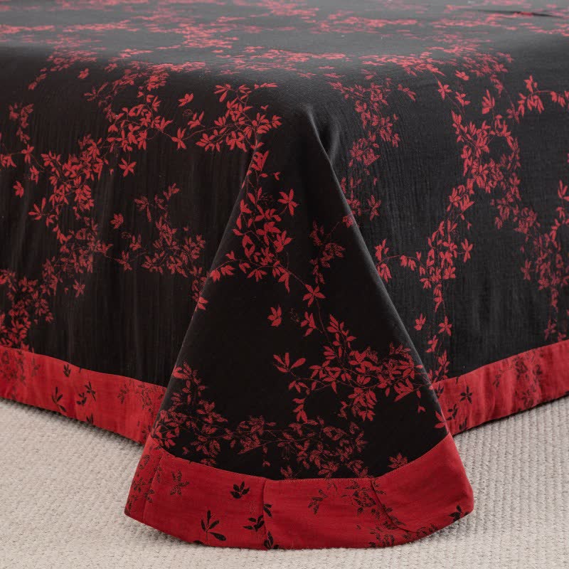 Set di biancheria da letto in garza di cotone Country Leaf (4 pezzi) - image 11