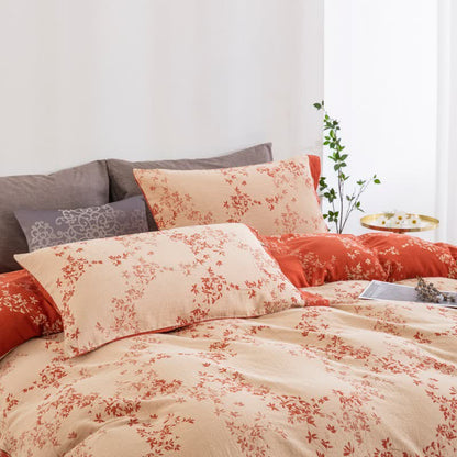 Set di biancheria da letto in garza di cotone Country Leaf (4 pezzi) - image 2