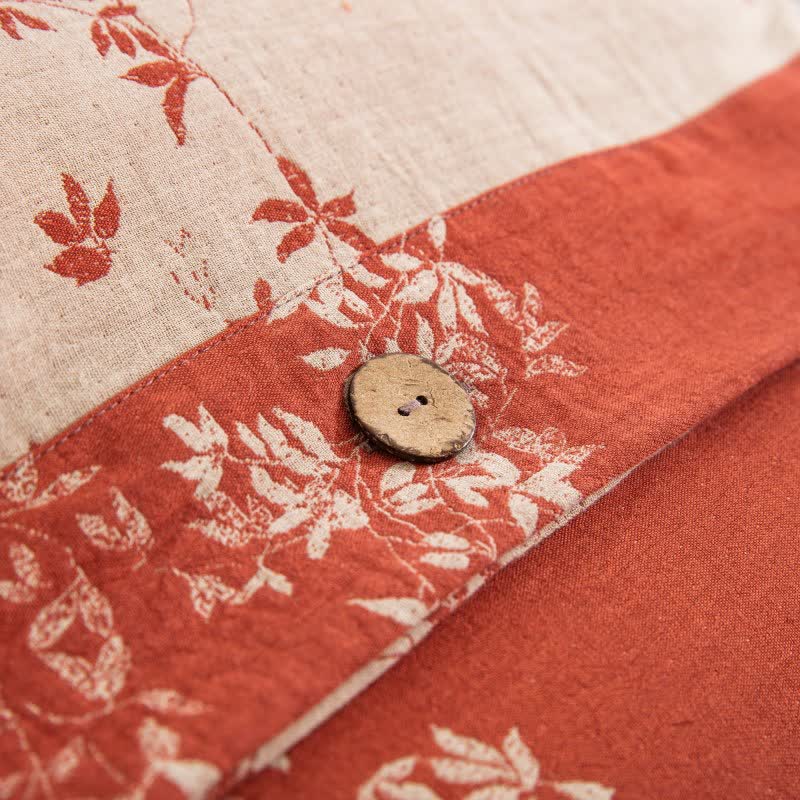 Set di biancheria da letto in garza di cotone Country Leaf (4 pezzi) - image 6