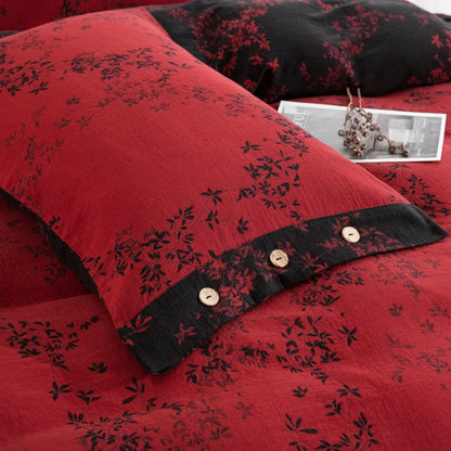 Set di biancheria da letto in garza di cotone Country Leaf (4 pezzi) - image 12