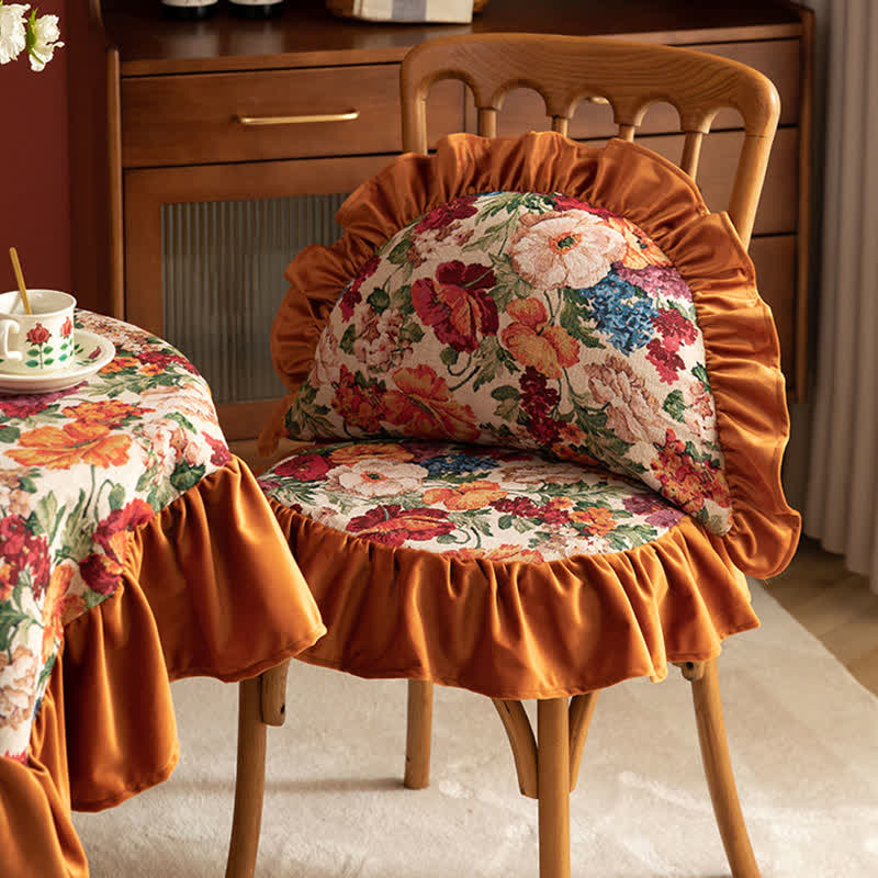 Cuscino con volant in stile country floreale - image 9