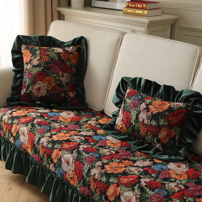 Cuscino con volant in stile country floreale - image 15