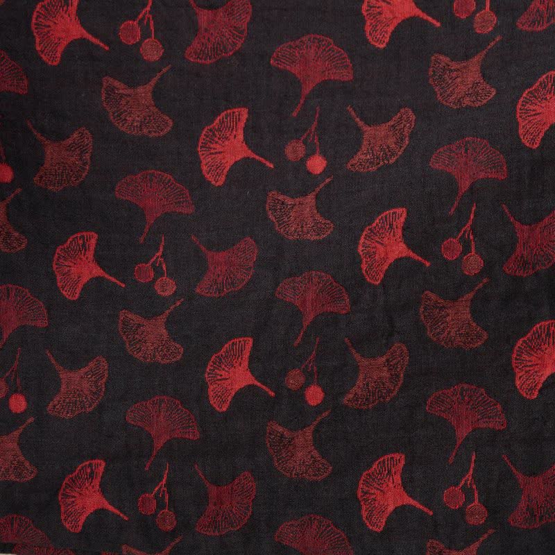 Kimono bicolore in garza di cotone ginkgo - image 24