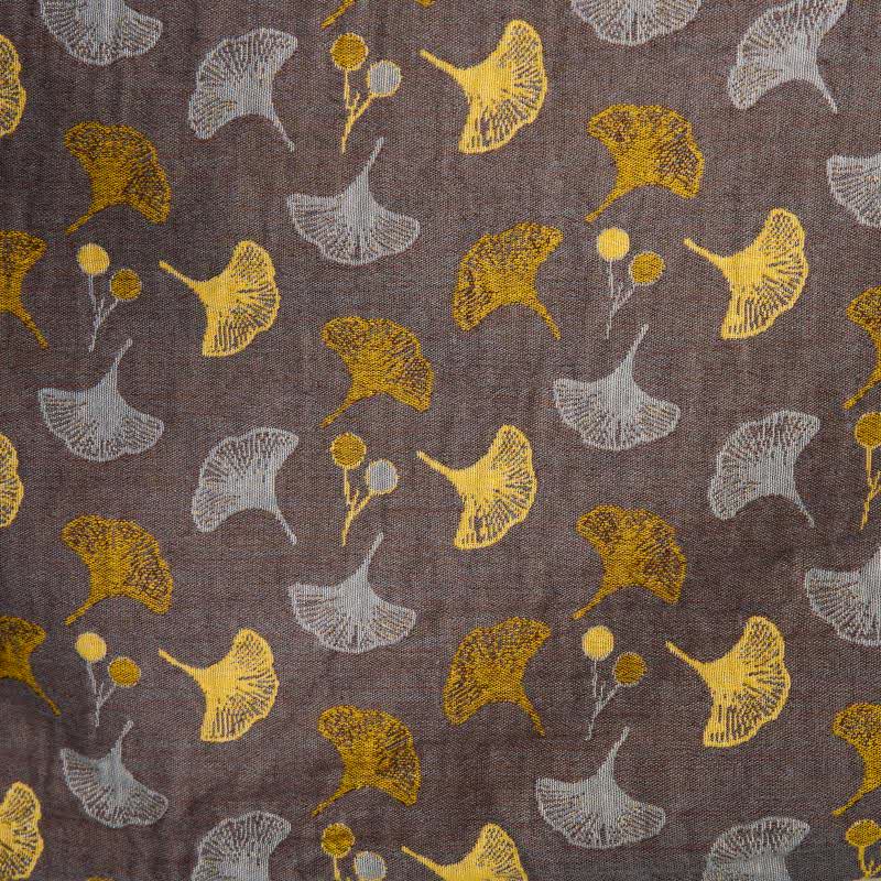 Kimono bicolore in garza di cotone ginkgo - image 21