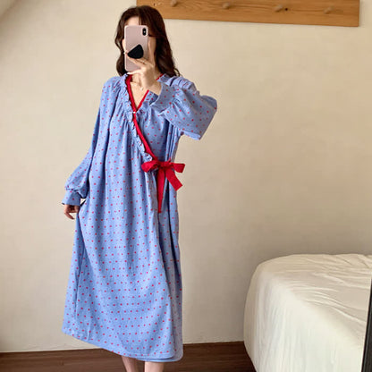 Camicia da notte in stile kimono con stampa melograno - image 2