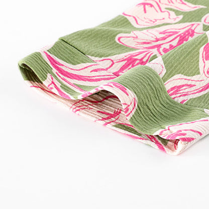 Camicia da notte con volant in stile kimono floreale artistico - image 2