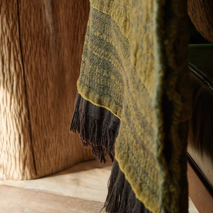 Coperta in cotone con nappe in stile retrò - image 6
