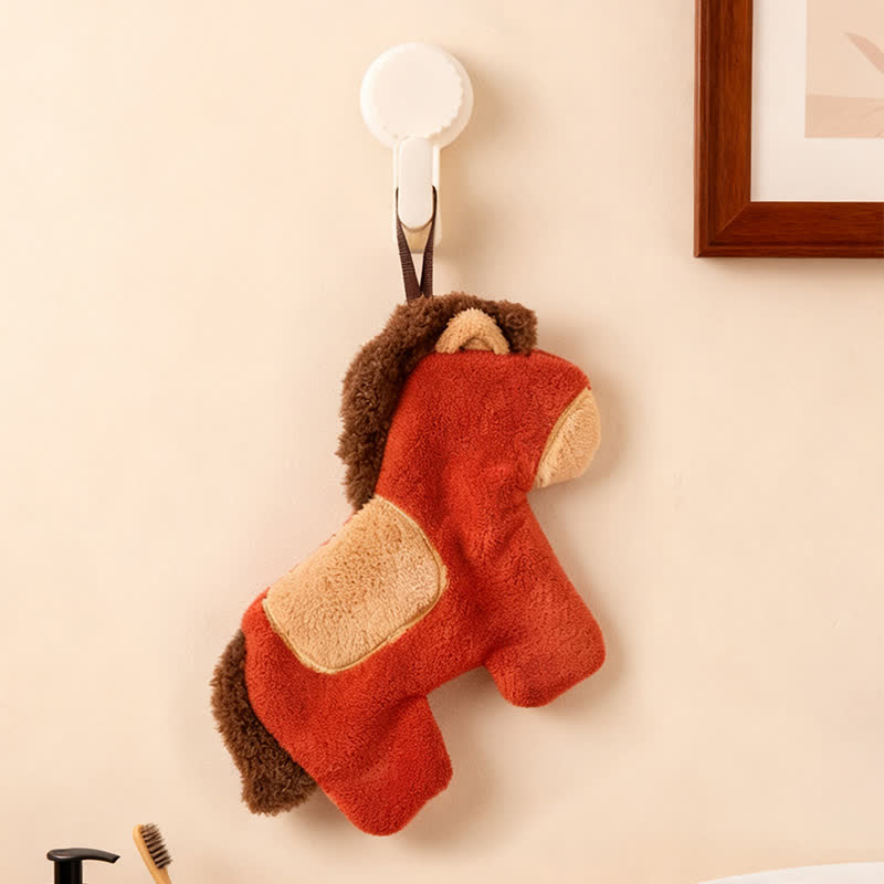 Asciugamano da bagno Pony da appendere in cucina - Rosso - 20 cm x 25 cm - image 0