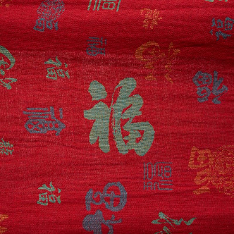 Kimono in garza di cotone con motivo di buon auspicio - image 5