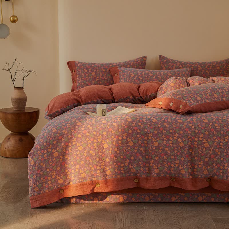 Set di biancheria da letto in cotone a doppia garza Lucky Clover (4 pezzi) - image 2