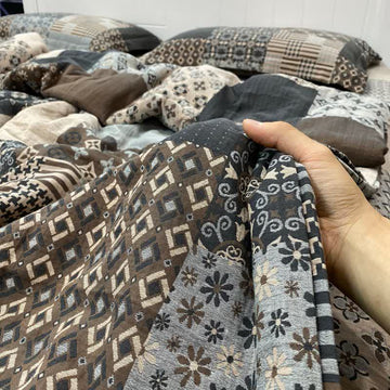 Biancheria da letto in cotone patchwork vintage a doppia garza - Set di biancheria da letto - Matrimoniale Grande - image 0