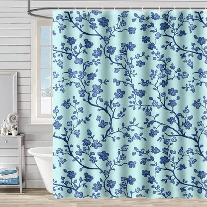 Tenda da doccia con stampa floreale - Lago Verde - 230cm x 180cm - image 6