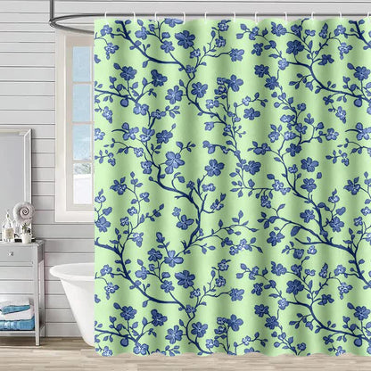 Tenda da doccia con stampa floreale - Verde - 230cm x 180cm - image 4