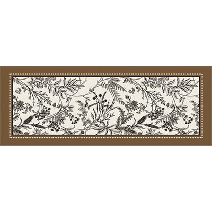 Tappeto da pavimento floreale elegante vintage - Caffè - 100cm x 200cm - image 5