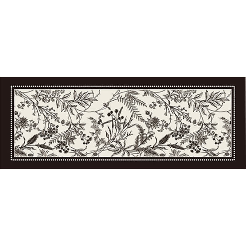Tappeto da pavimento floreale elegante vintage - Nero - 100cm x 200cm - image 9