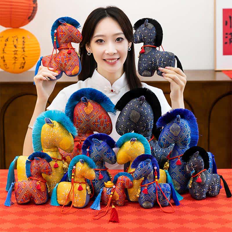 Peluche cavallo artigianale in stile Heritage - image 1