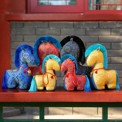 Peluche cavallo artigianale in stile Heritage - image 2