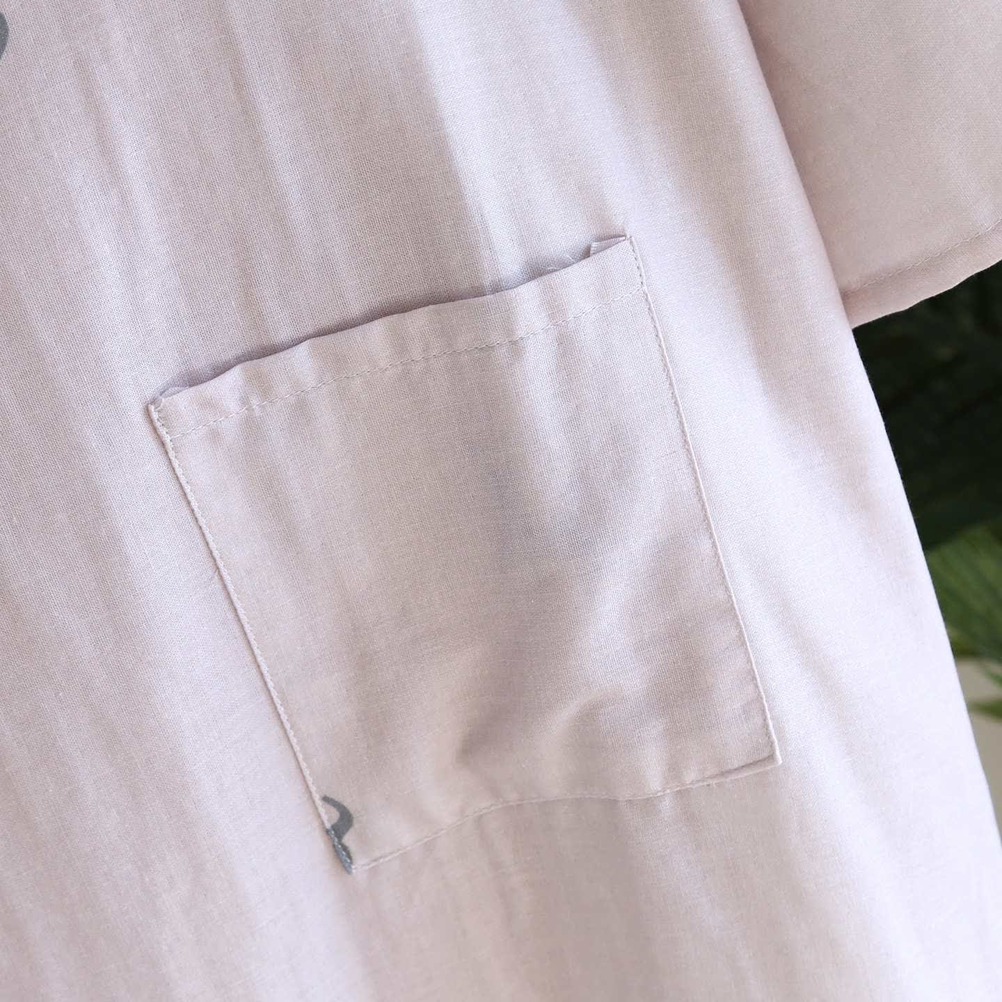 Accappatoio Kimono in Garza di Cotone con Motivo a Cervo per Coppia - image 7