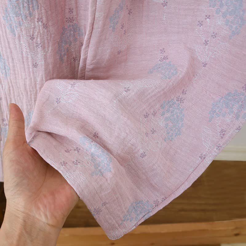 Pigiama vintage in cotone con stampa floreale tenue - image 7