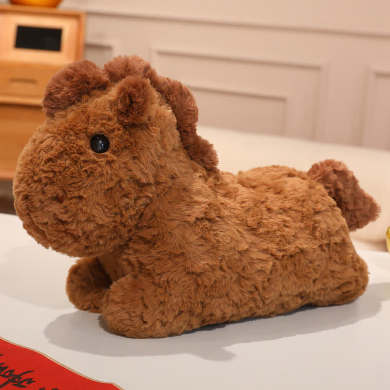 Adorabile cuscino con cavallo dello zodiaco - Marrone - 2 pezzi - 30cm - image 7