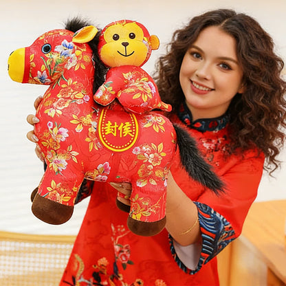 Peluche tradizionale a forma di cavallo dello zodiaco cinese - image 4