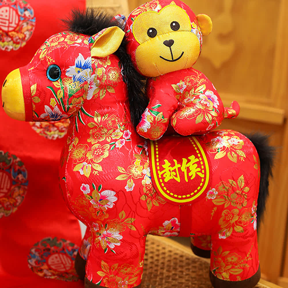 Peluche tradizionale a forma di cavallo dello zodiaco cinese - image 7