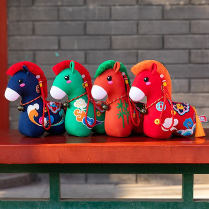 Collezione di peluche dell'anno del cavallo dello zodiaco cinese - image 3