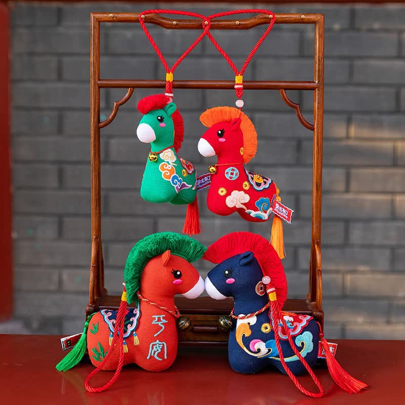 Collezione di peluche dell'anno del cavallo dello zodiaco cinese - image 4