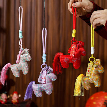 Ornamento da appendere con cavallo zodiacale vintage - image 0