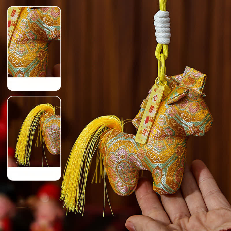 Ornamento da appendere con cavallo zodiacale vintage - image 5