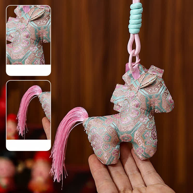 Ornamento da appendere con cavallo zodiacale vintage - image 3