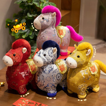 Decorazione giocattolo tradizionale vintage con cavallo zodiacale - image 0