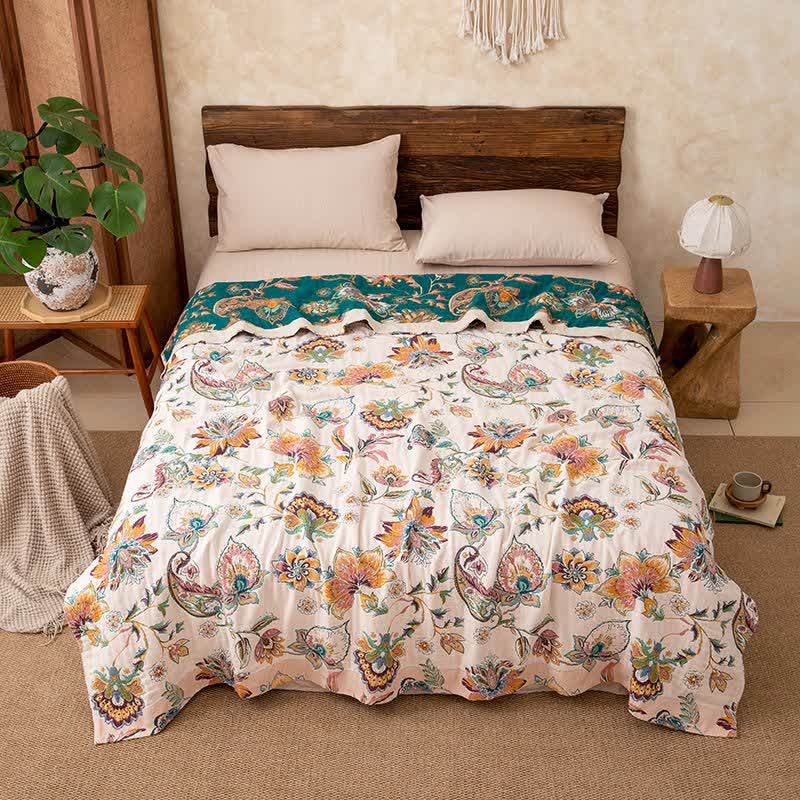 Coperta in garza di cotone in stile etnico vintage - image 3