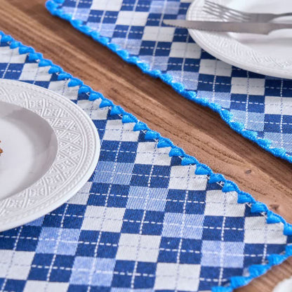 Tovaglietta in tessuto jacquard a quadri (4 pezzi) - image 8