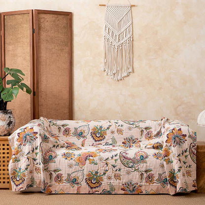 Coperta in garza di cotone in stile etnico vintage - image 1