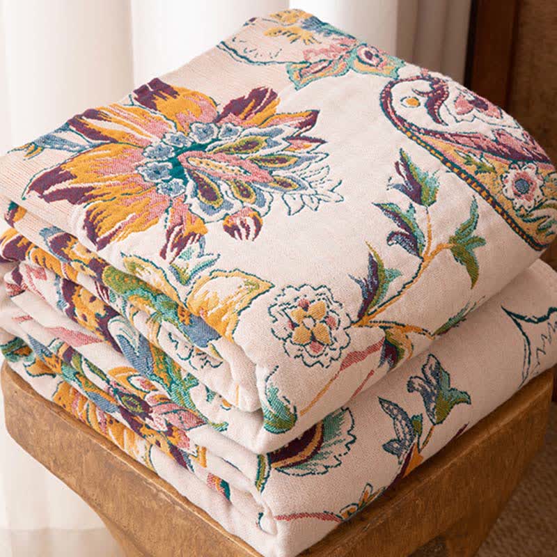 Coperta in garza di cotone in stile etnico vintage - image 2