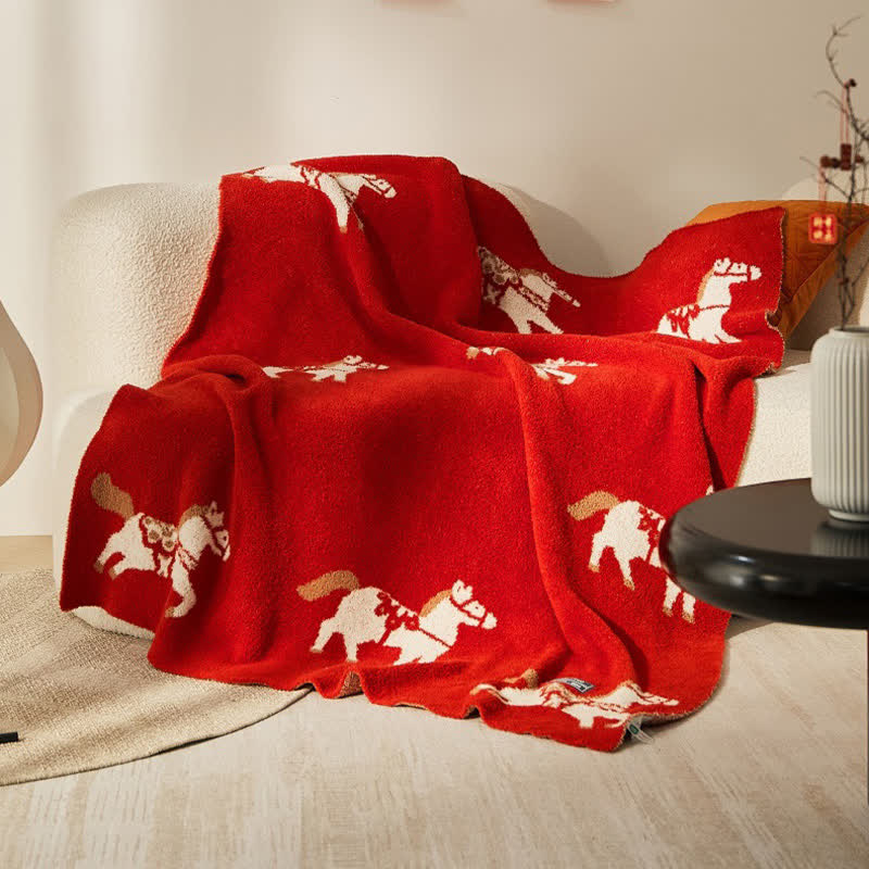 Coperta in pile "Anno del cavallo" - image 4