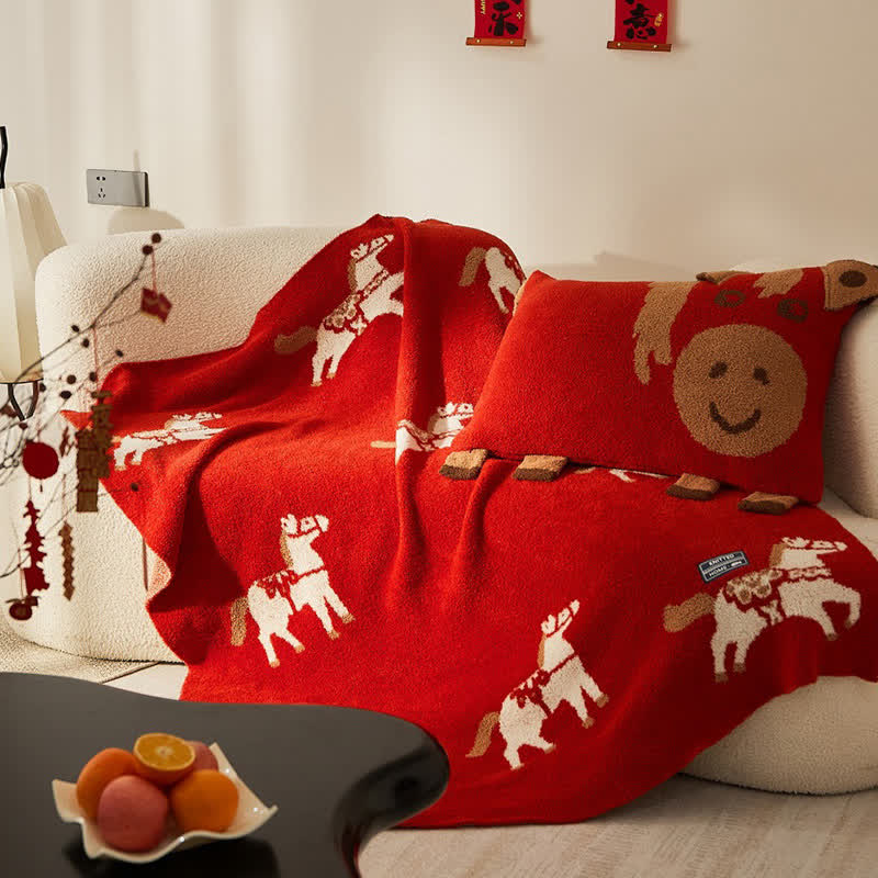Coperta in pile "Anno del cavallo" - image 3