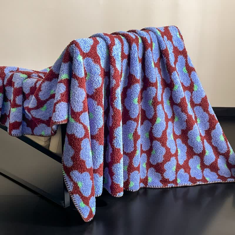 Coperta soffice con motivo artistico Cloud - Blu - 200cm x 230cm - image 0