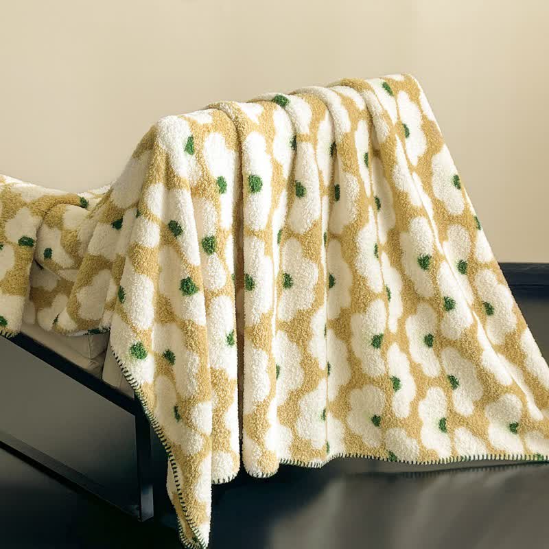 Coperta soffice con motivo artistico Cloud - Beige - 200cm x 230cm - image 8