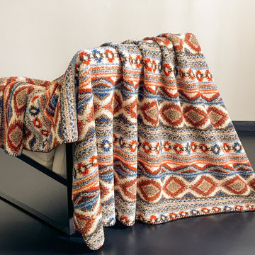 Coperta soffice in stile bohémien - Marrone - 200cm x 230cm - image 0