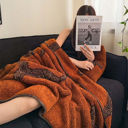 Coperta soffice con motivo leopardato vintage - image 4
