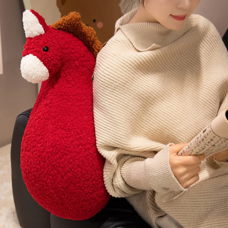 Cuscino creativo in peluche Sherpa "Horse Butt" - image 4