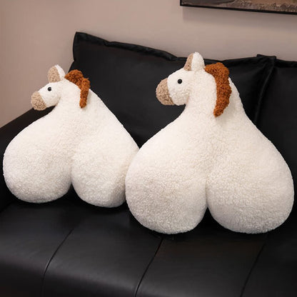 Cuscino creativo in peluche Sherpa "Horse Butt" - image 6